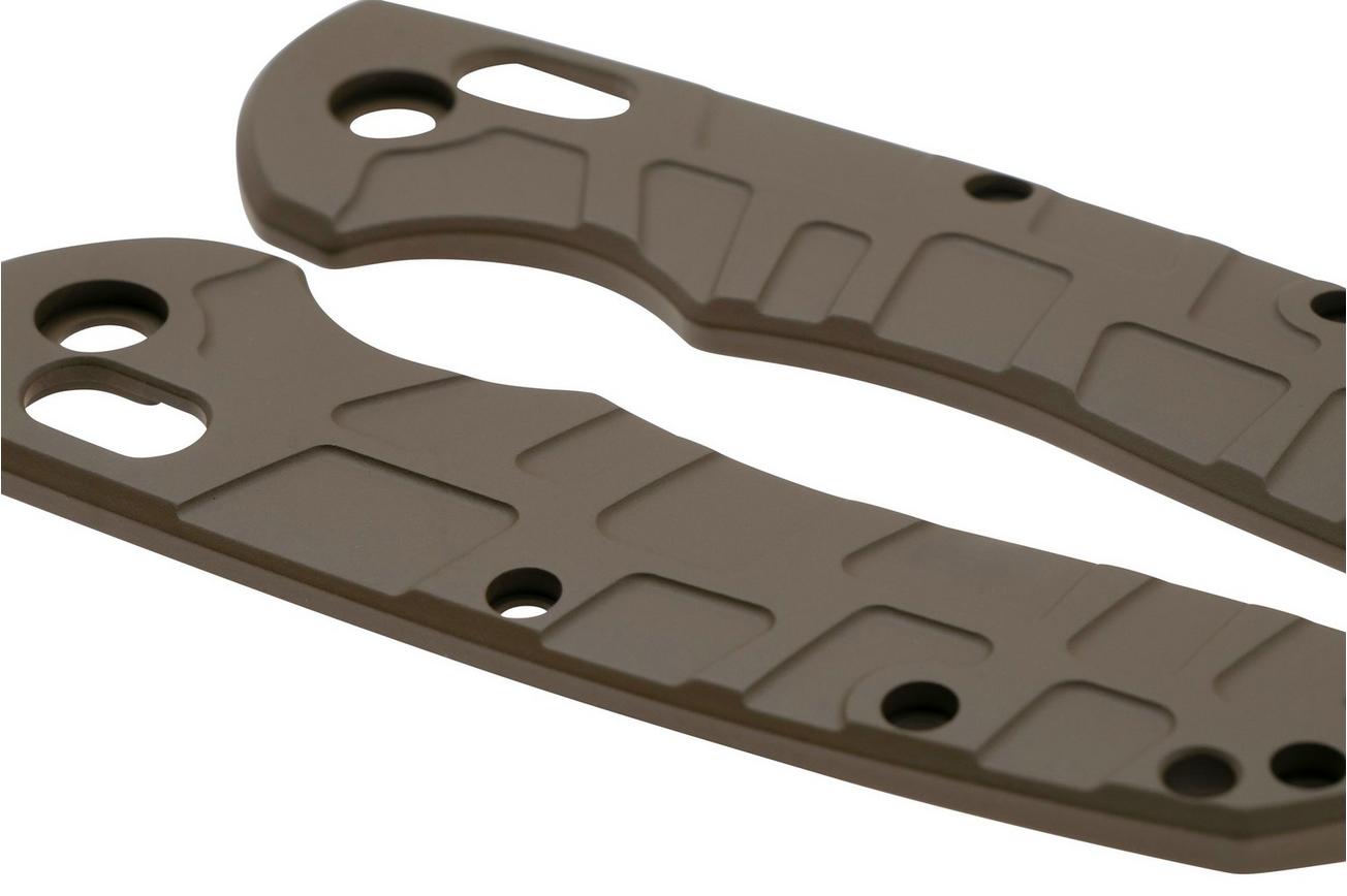 Lex Custom Hogue Deka Scales HODEH261 Turtle FDE Titanium, handgreepschalen