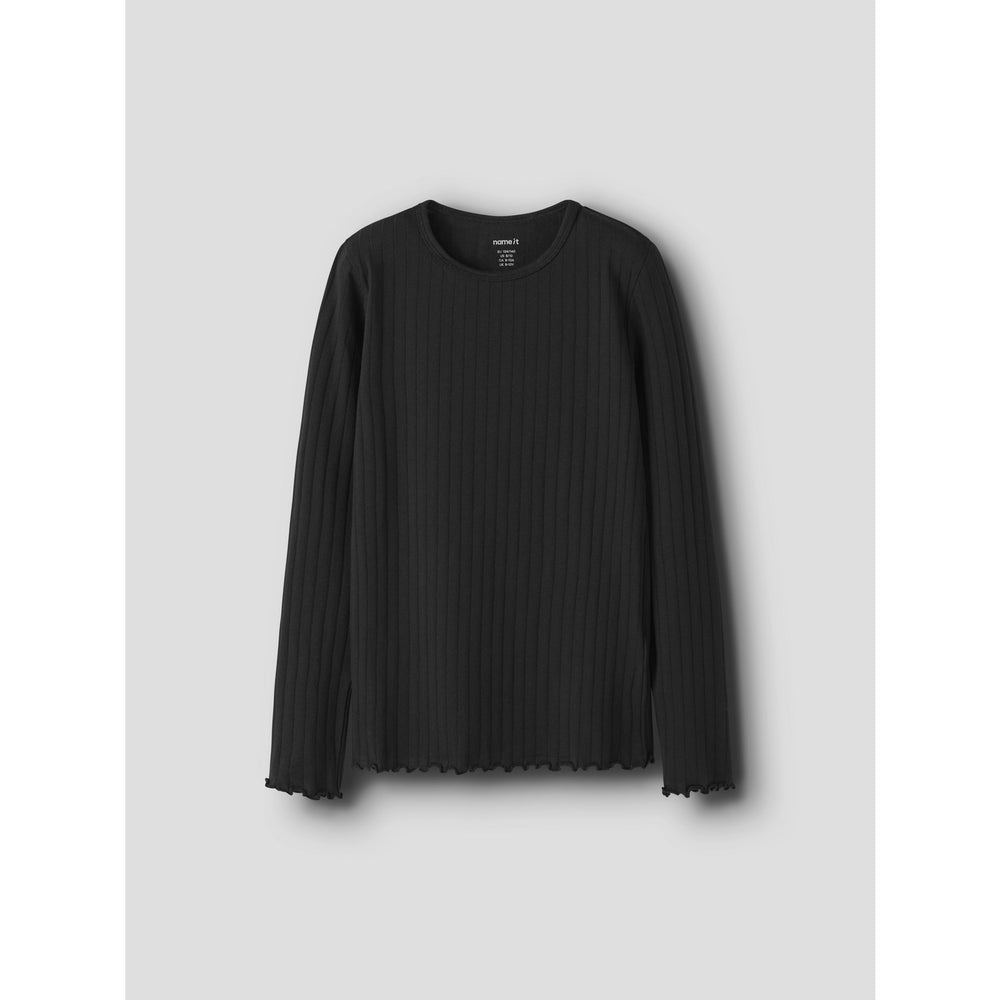 Køb Name It Black Nkfvibse Ls Slim Top