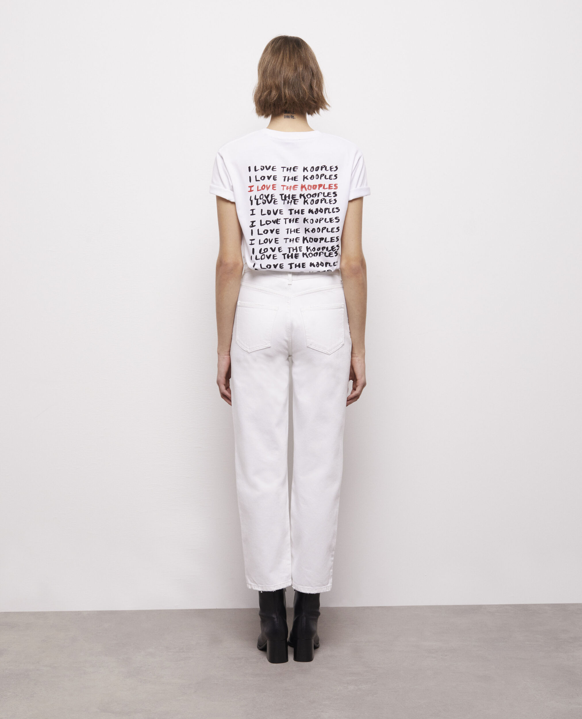 Jean droit blanc