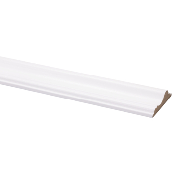 Decorlijst MDF wit folie 18x68 mm lengte 260 cm