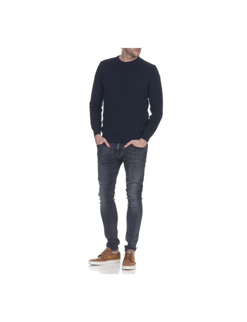 KRONSTADT PULL HOMME MAILLE CHEVRON