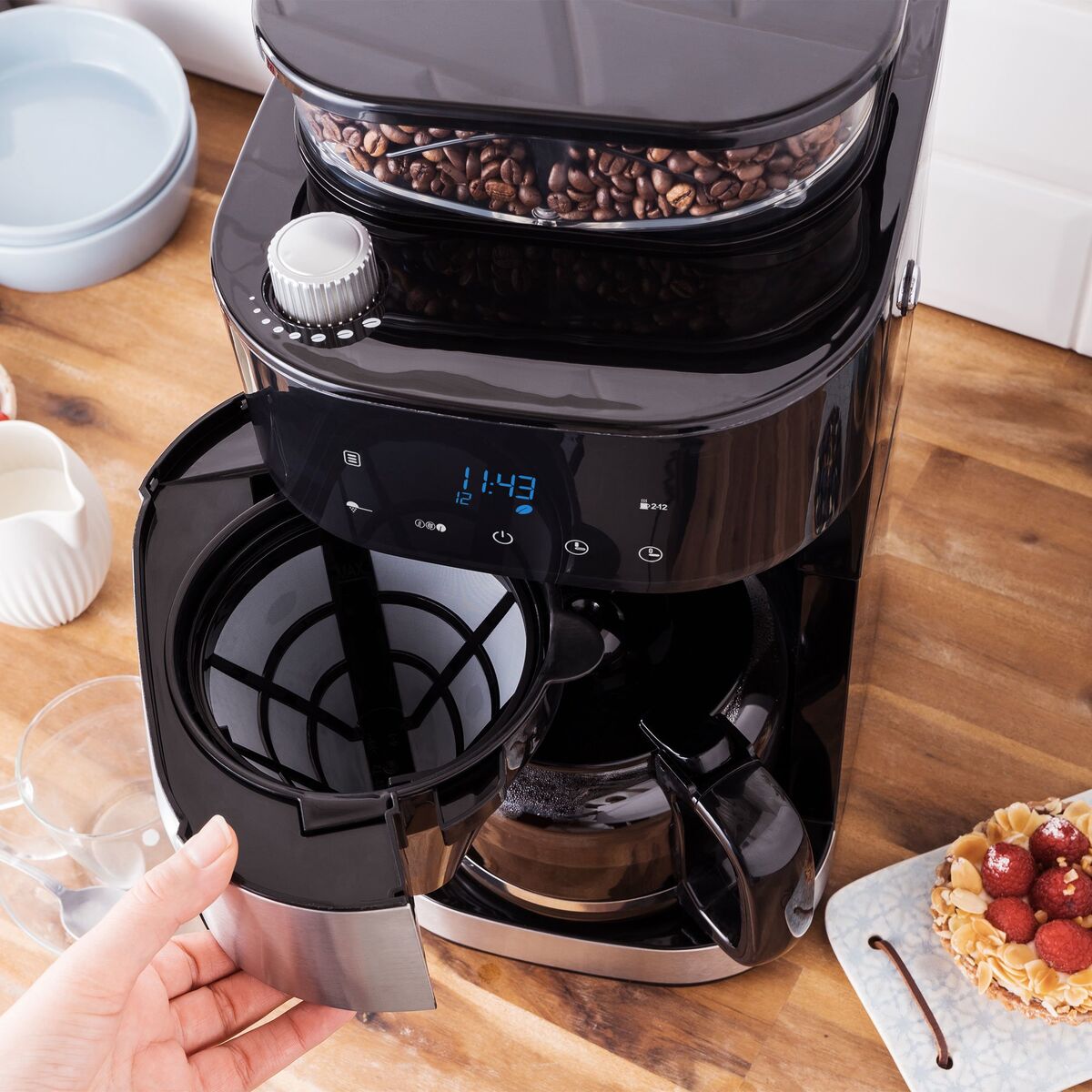 Grind & Brew Pro kaffetrakter med innebygd kvern
