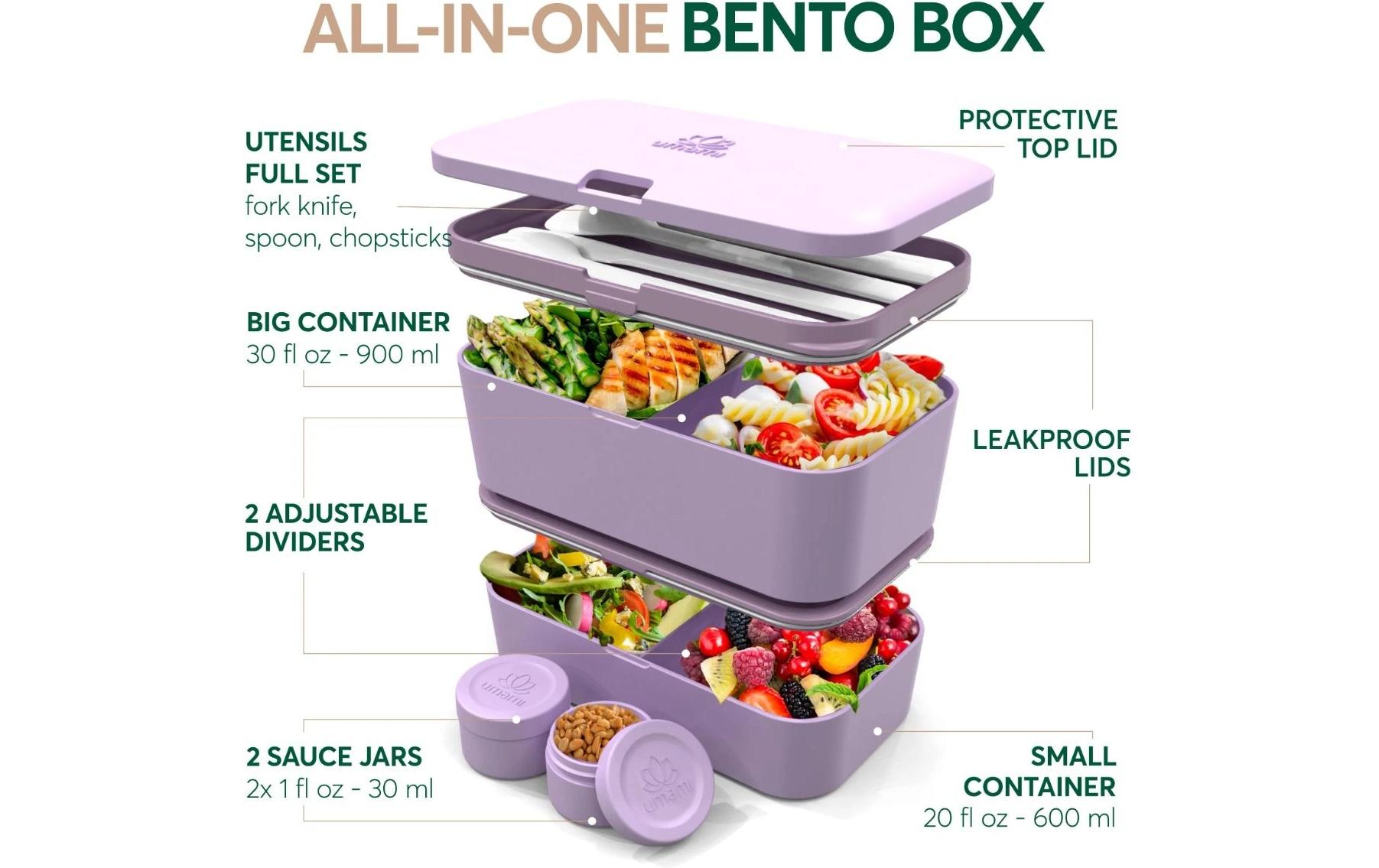 Lunchbox Nestable L Lavender PurplePraktische und nachhaltige Lunchbox