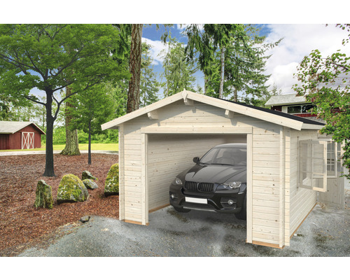 Enkele garage Palmako Roger 19,0 m² zonder deur 426 x 598 cm natuurlijk