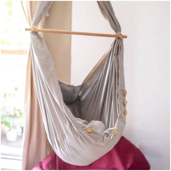SCHMUSEWOLKESCHMUSEWOLKE   Tipi weiss mit Bio Federwiege grey Synthetisch