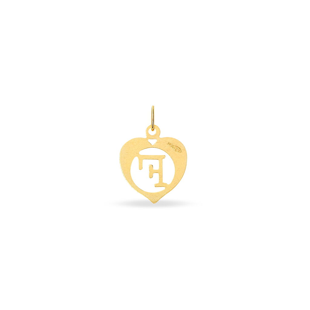 Pendentif Eudocie Coeur Lettre Or Jaune