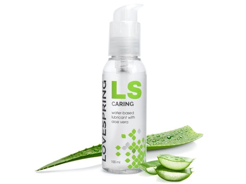 Lovespring Gleitgel LS Caring 100 ml Veganes Gleitmittel mit Aloe Vera