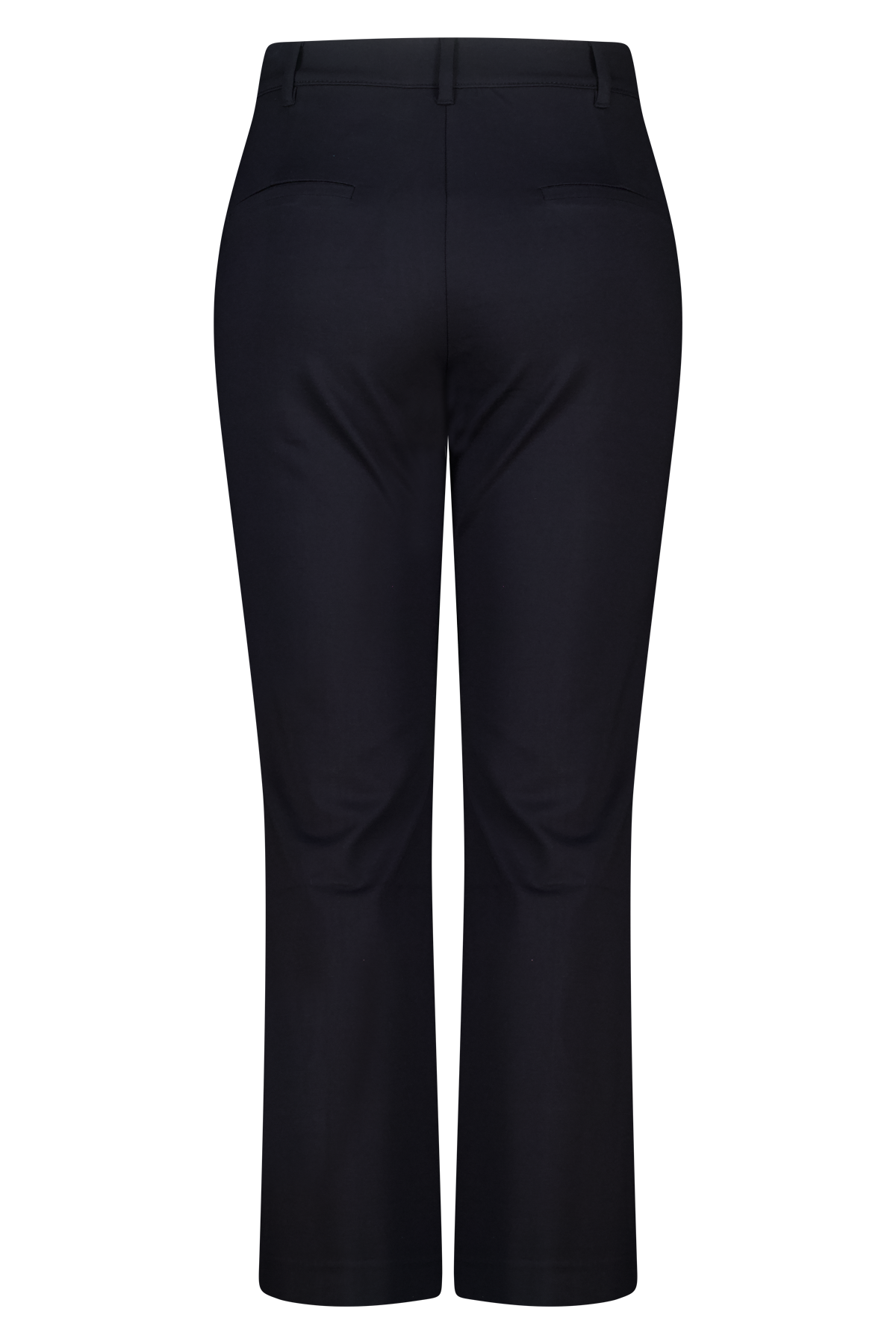Flared pantalon met split Zwart