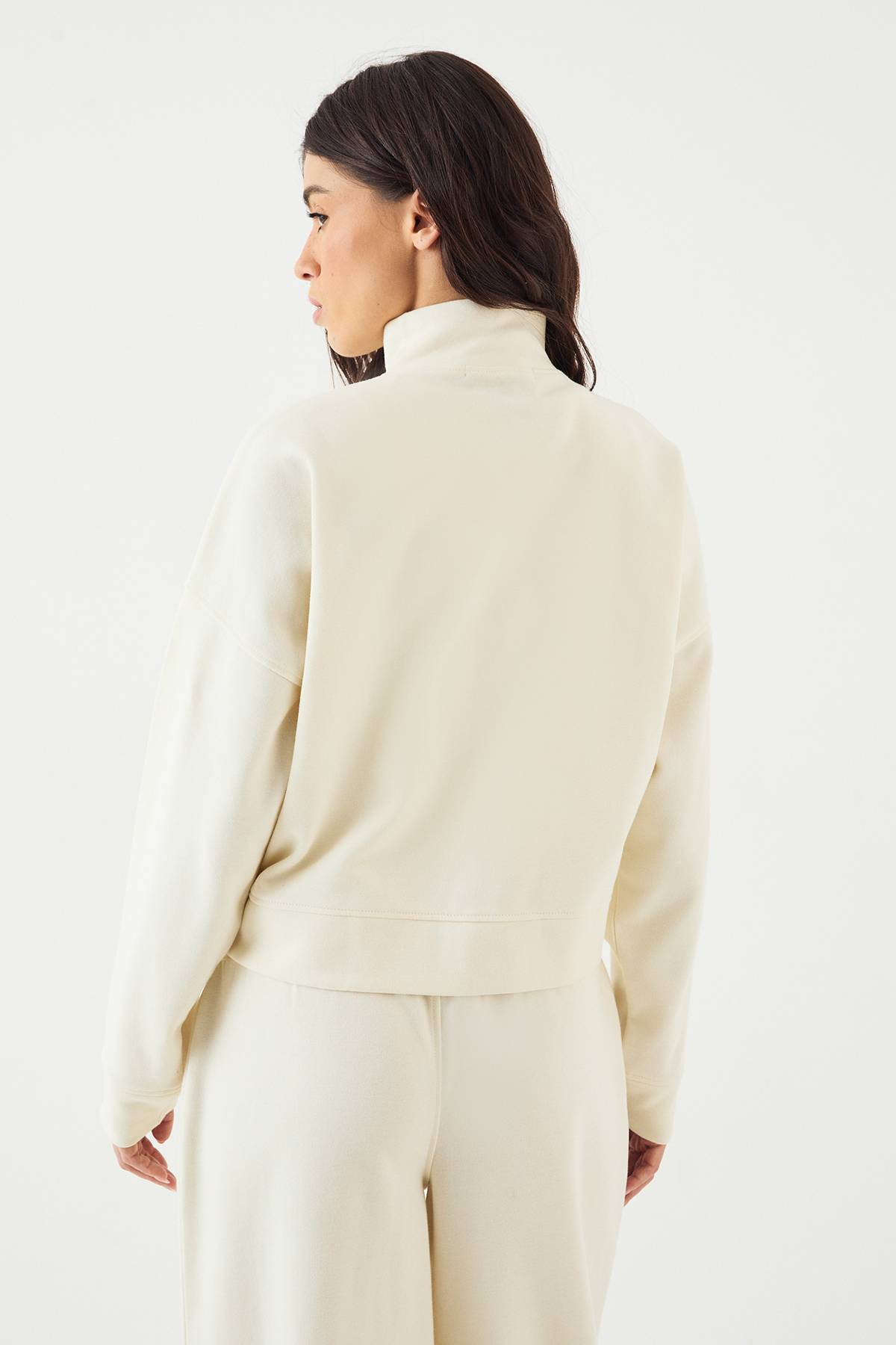 DSGN Studio Bomber à Col Montant et Fermeture Zippée en Maille Interlock