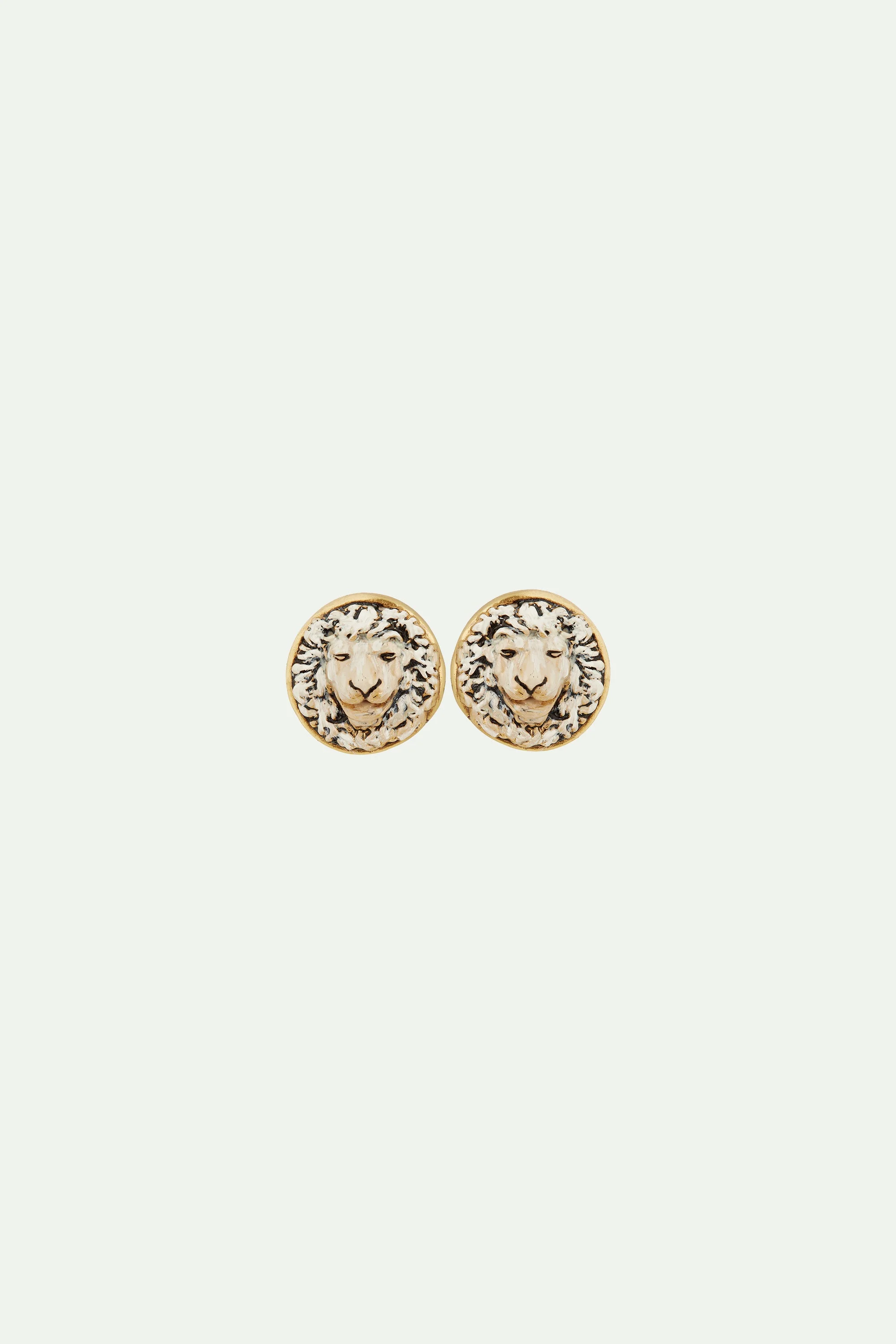 Boucles d'oreilles tiges lion de saint-marc | Multicolore