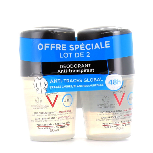Déodorant bille anti-traces 48h Vichy Homme