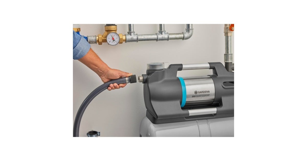 GARDENAHydrofoorpomp 6300 SilentComfort  (Grijs/roestvrij staal, Bluetooth)