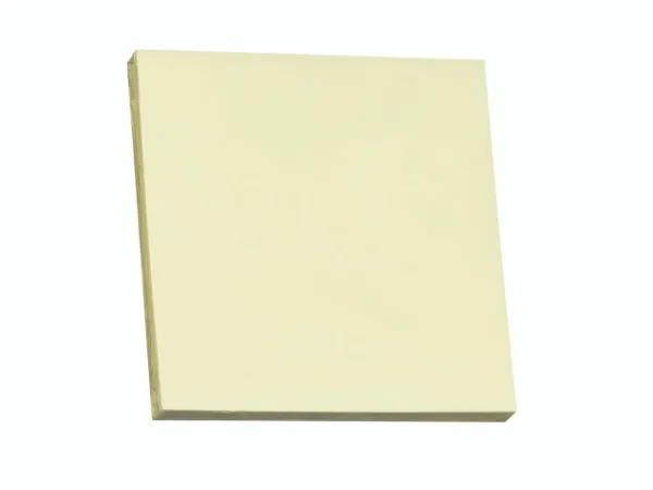 Notes Q-line Stick'N gul 76x76 mm - (12 stk. pr. pakke)