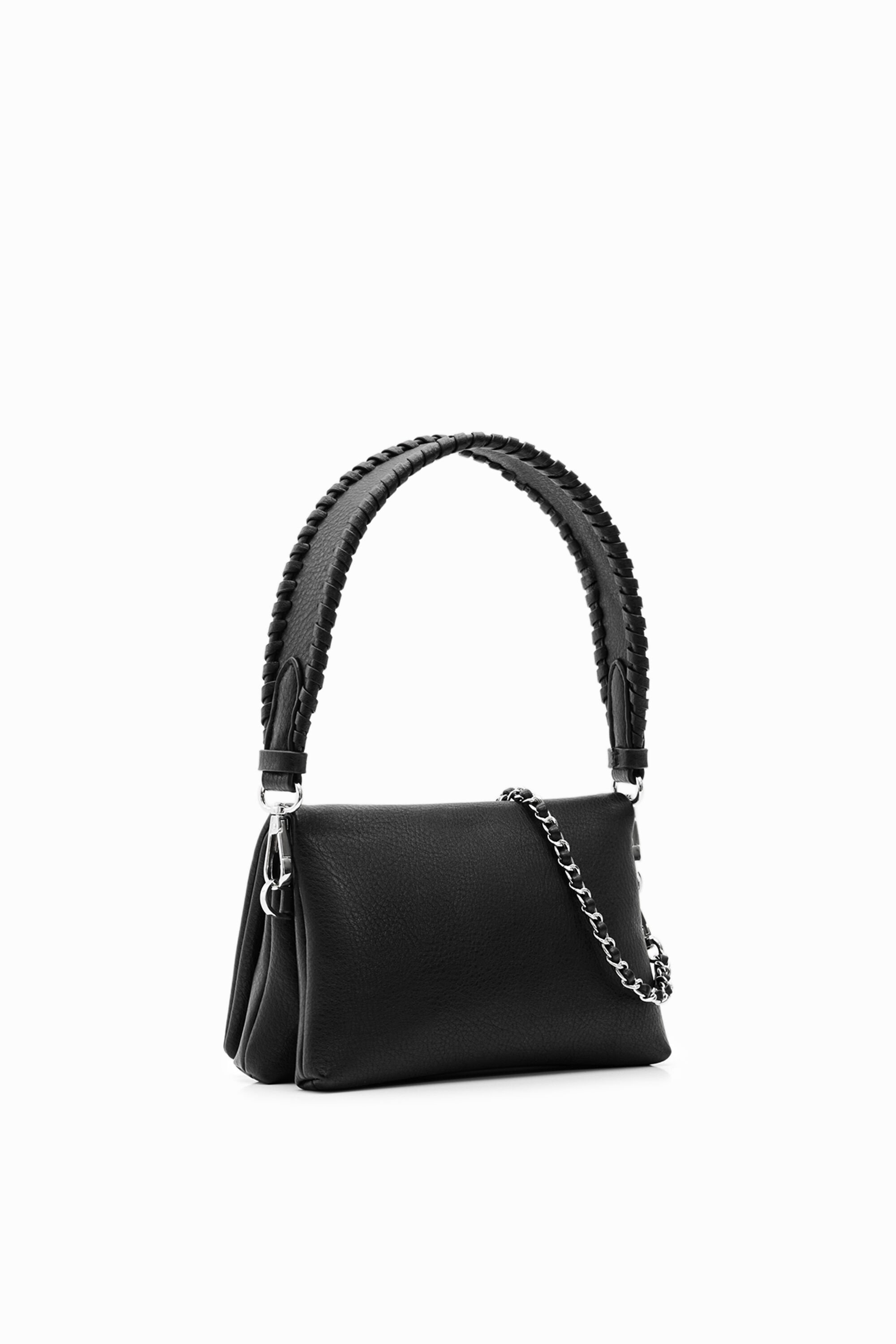 Mini sac à bandoulière demi-logo