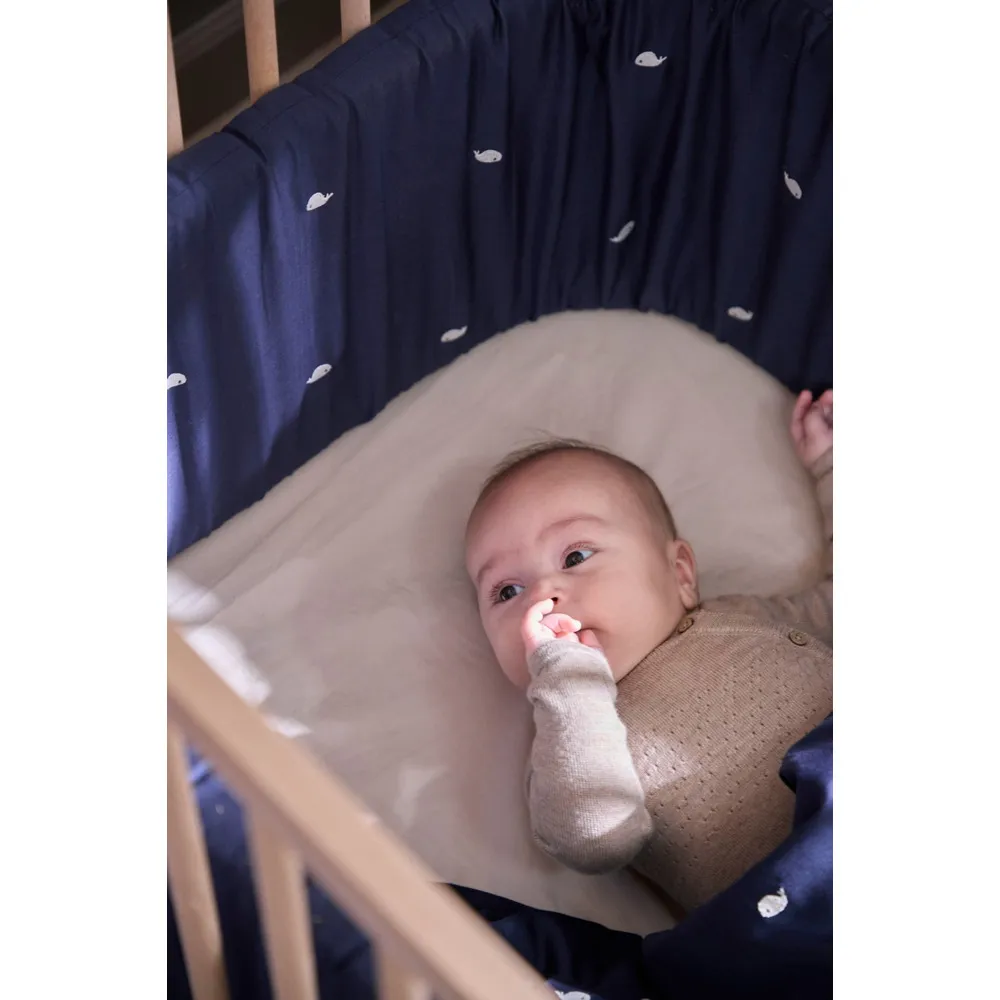 Filibabba Sengerand Broderet Hvalen Christian Midnight - 1 stk.