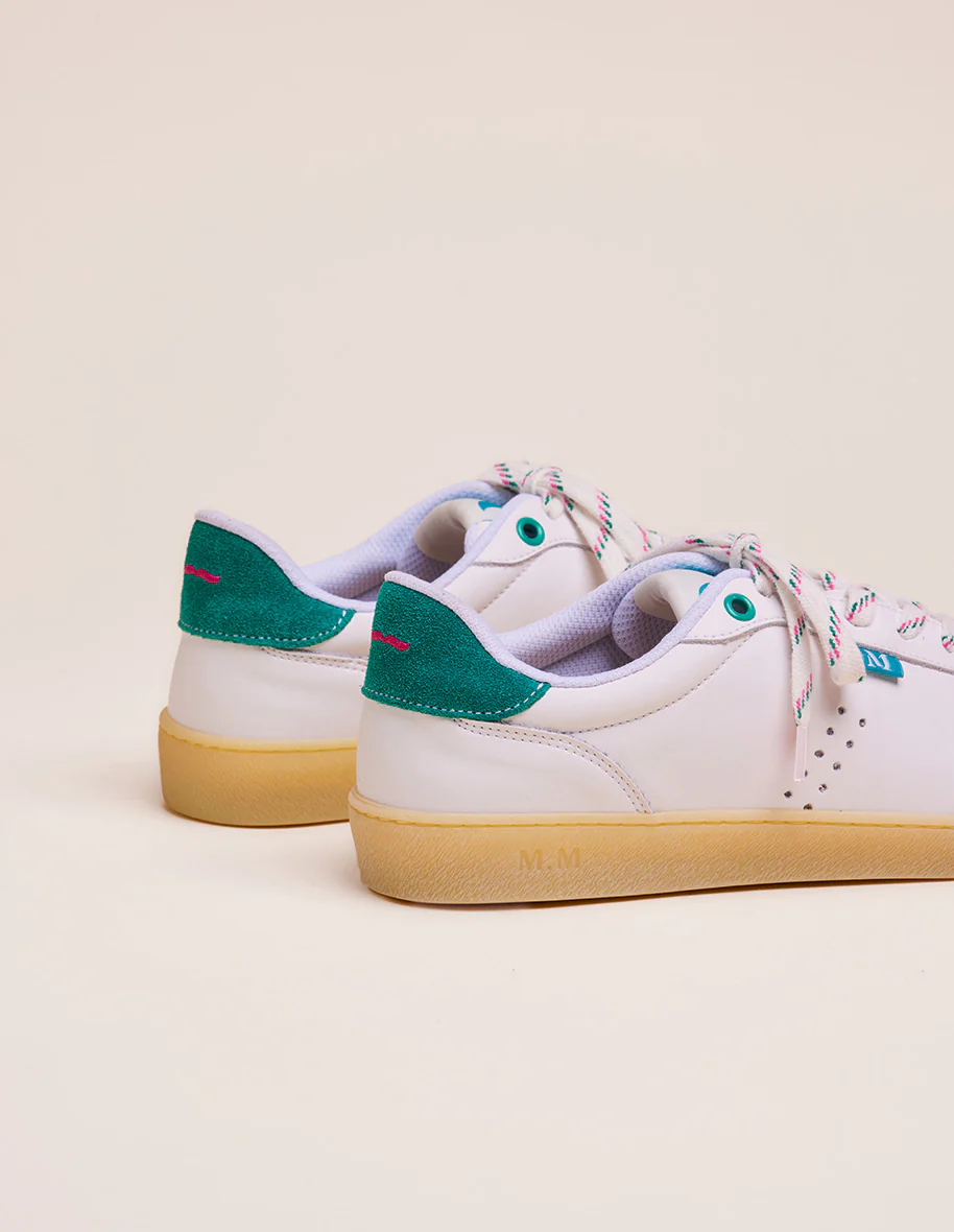Baskets basses Lucia - Blanc et canard