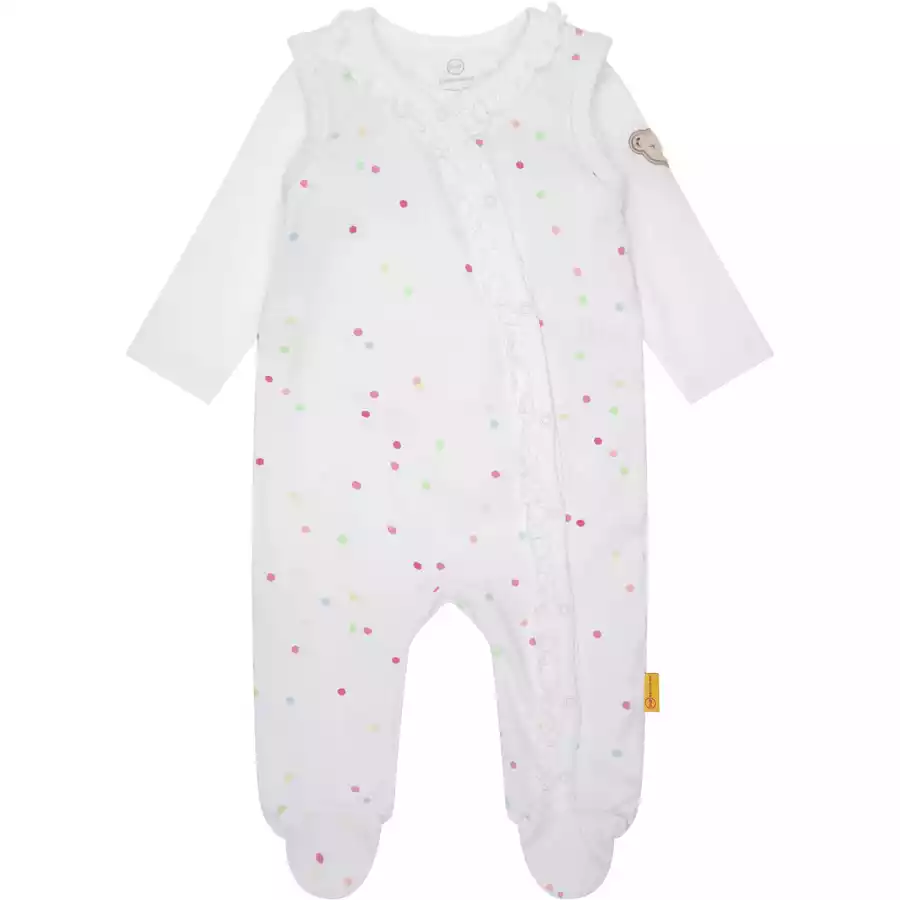 Steiff Strampler Set Bright White