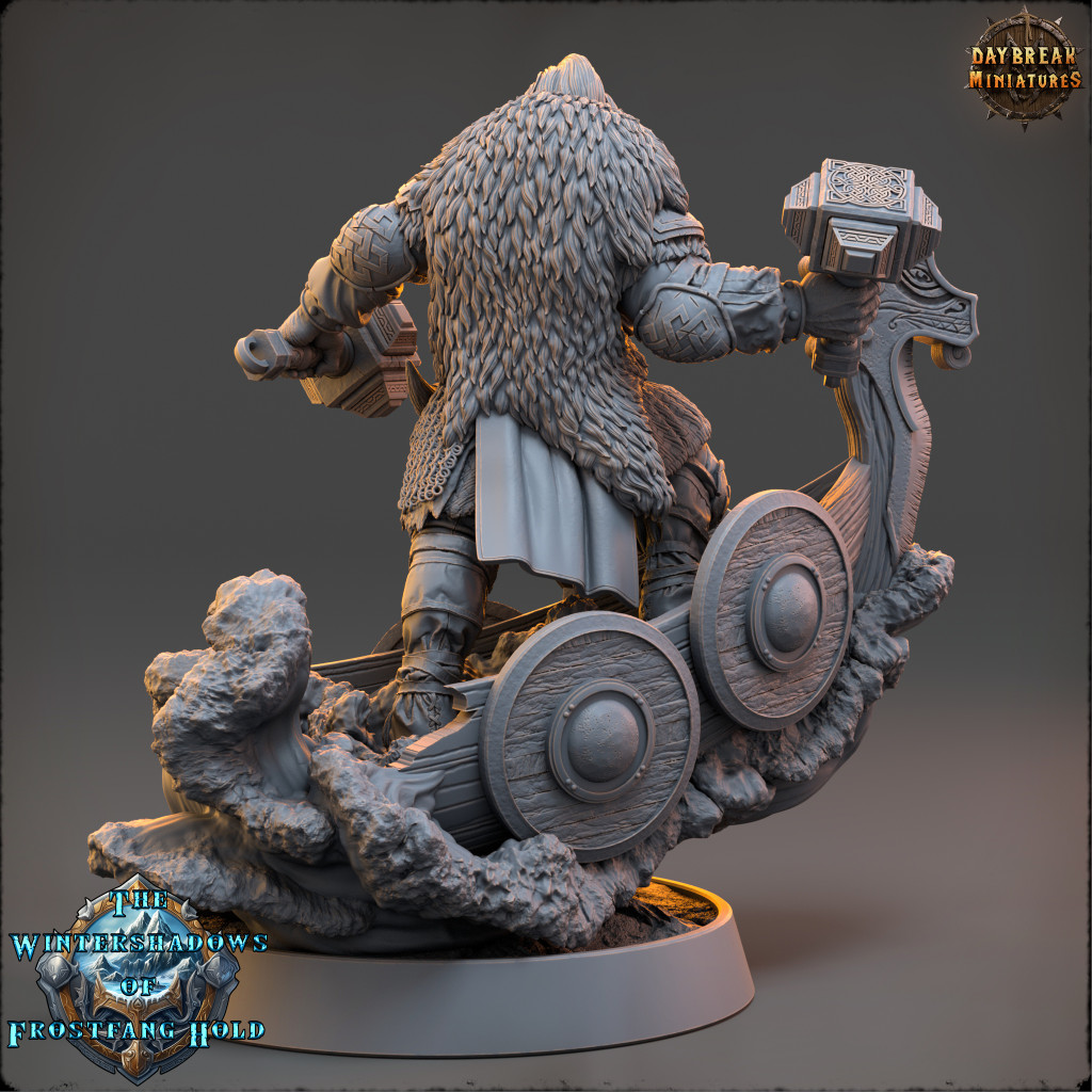 Daybreak Miniatures - The Wintershadows of Frostfang Hold : Baldur Stormstriker [32mm]