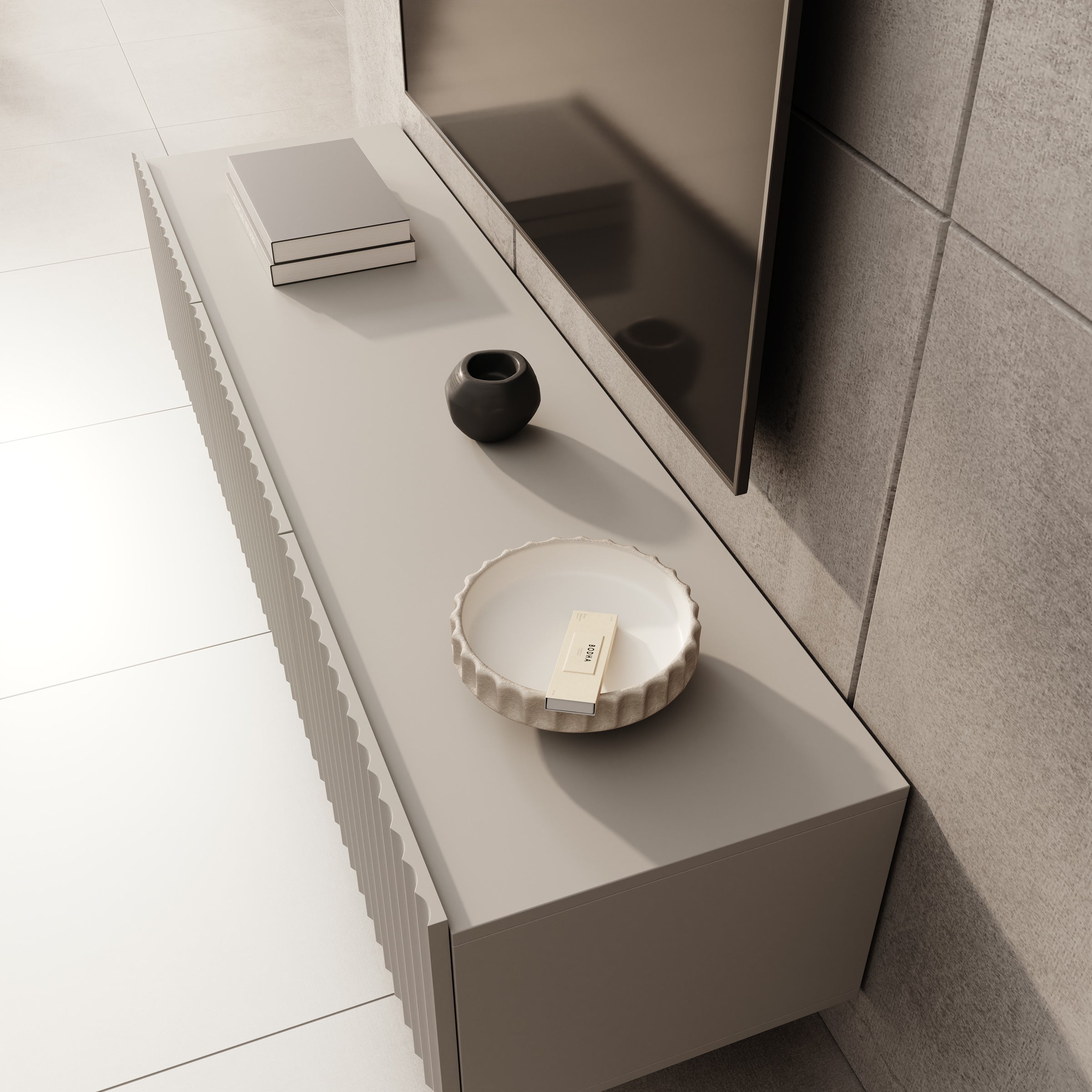 Meubella - TV-Meubel Pepinos - Beige - 150 cm