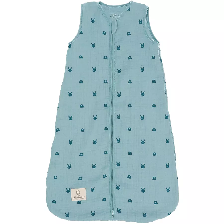 Sterntaler Musselin-Schlafsack Kinni+Kalla blau melange