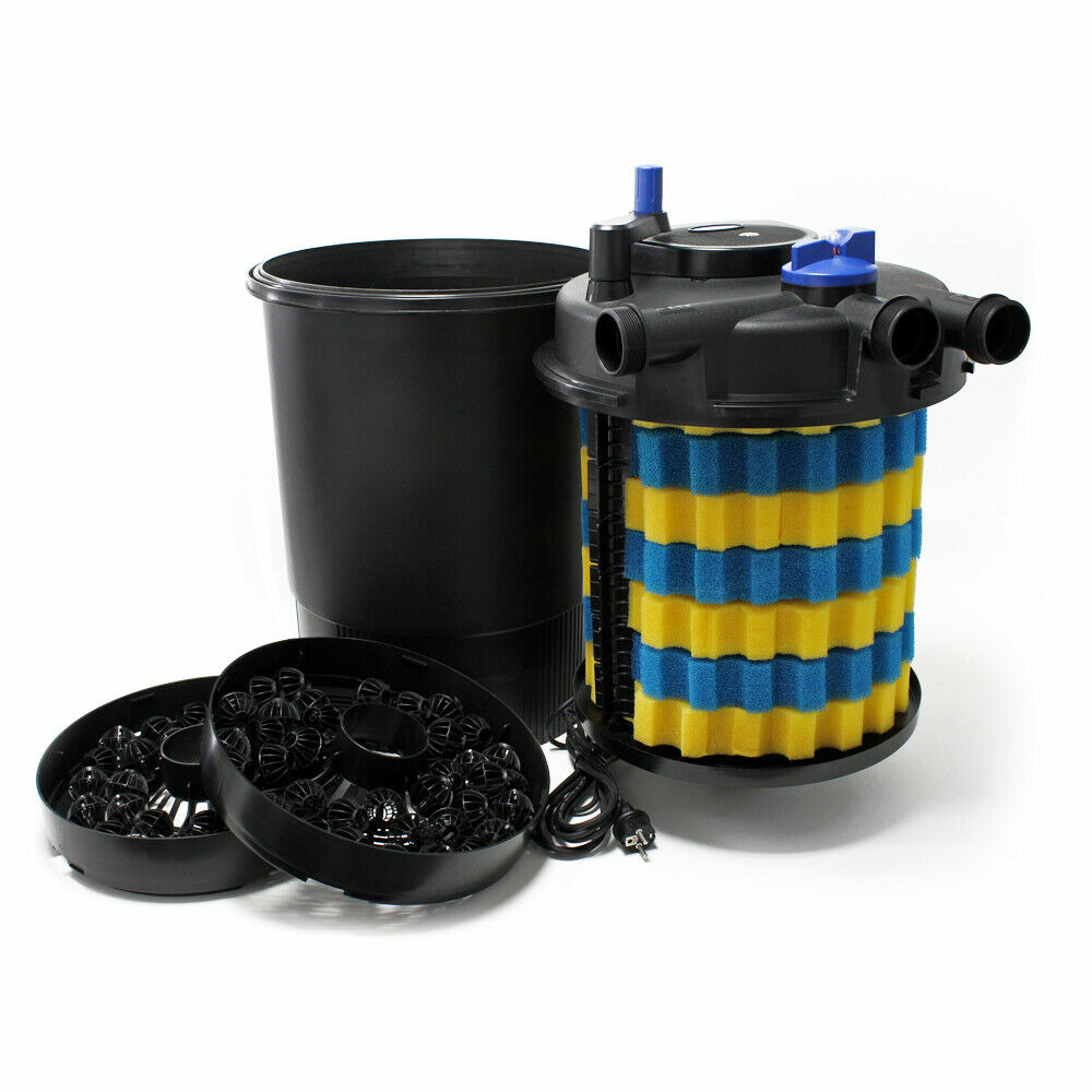 Kit set bassin 60000 litres 55 watts uvc pompe 10000 l/h tuyau 10 m kit de filtration