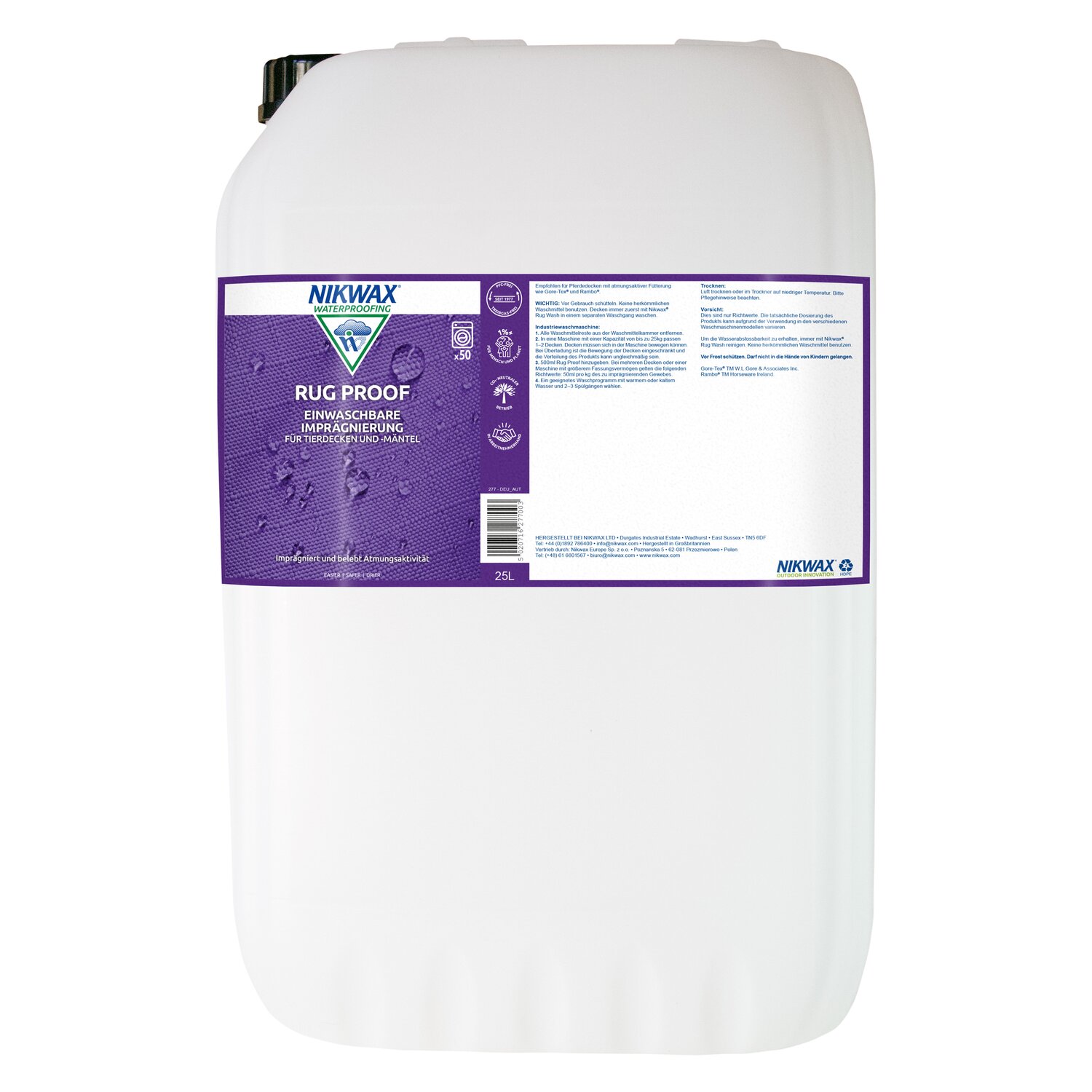 NIKWAX Original Rug Proof Imprägnierung  - 25 Liter