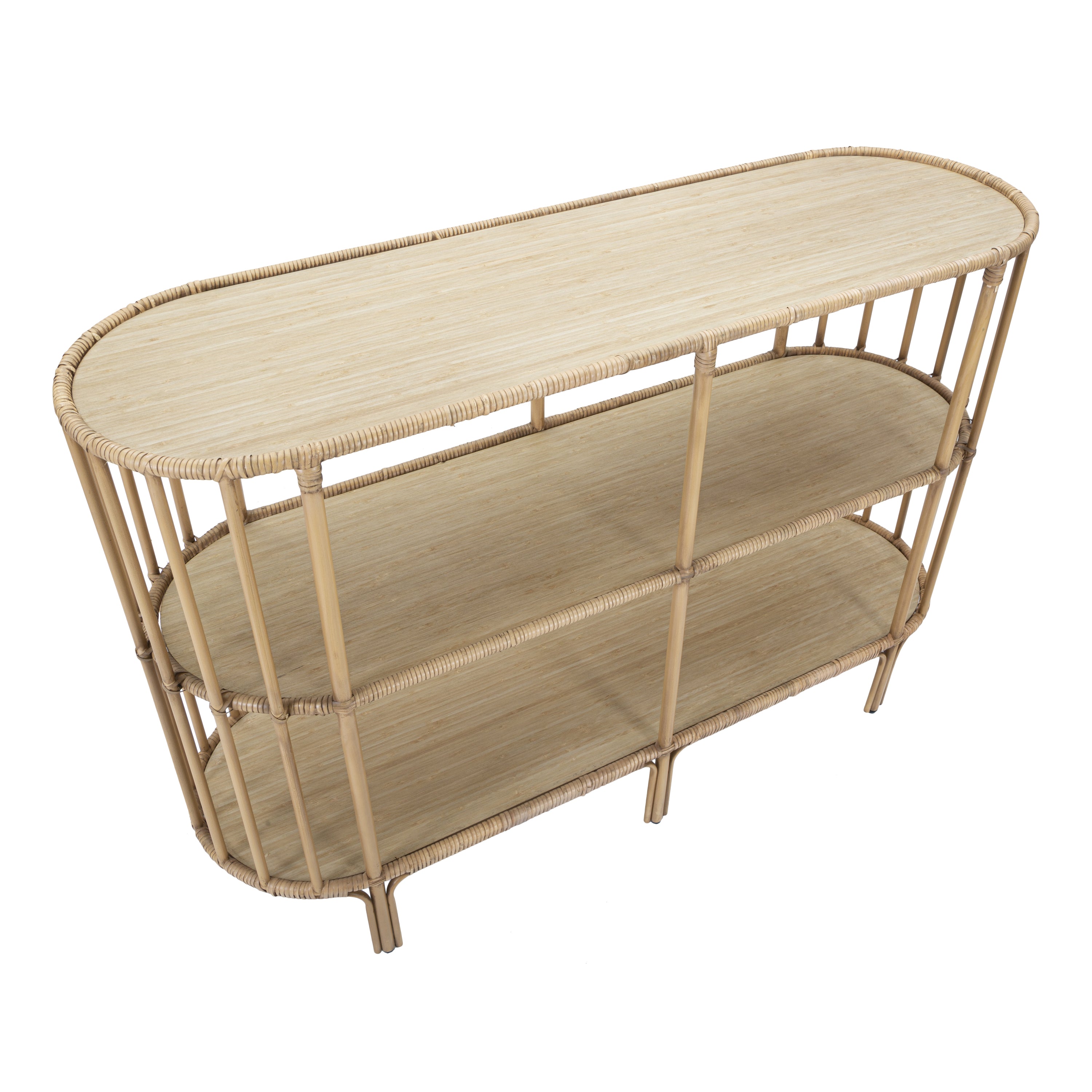 Mauro Ferretti Panama Console met 3 planken in bruin metaal