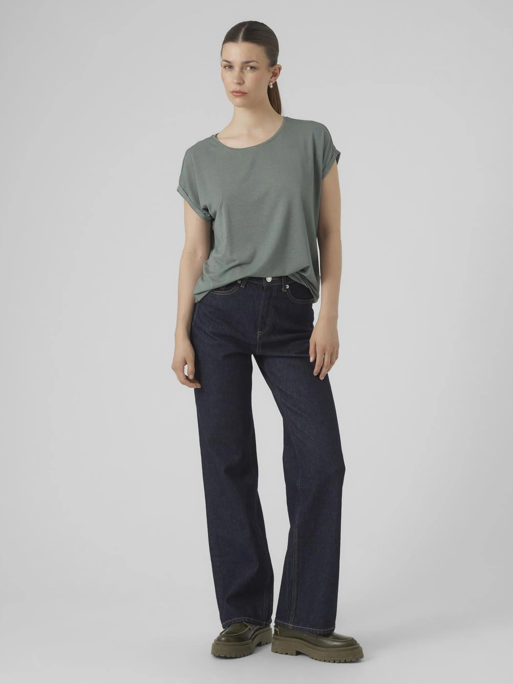 Vero ModaVMLAVA PLAIN SS TOP L Shirt
