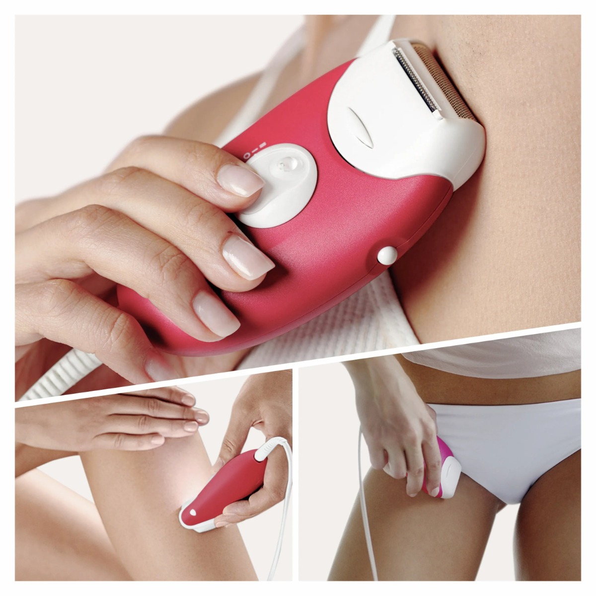Braun Silk-épil 3  SE3/276 20 pincetten Roze Wit