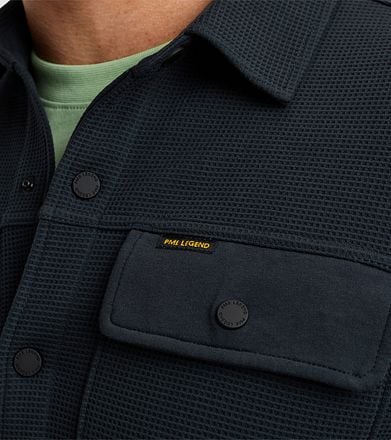 PME Legend Overshirt Waffle Navy PSI2411254-5281 kopen