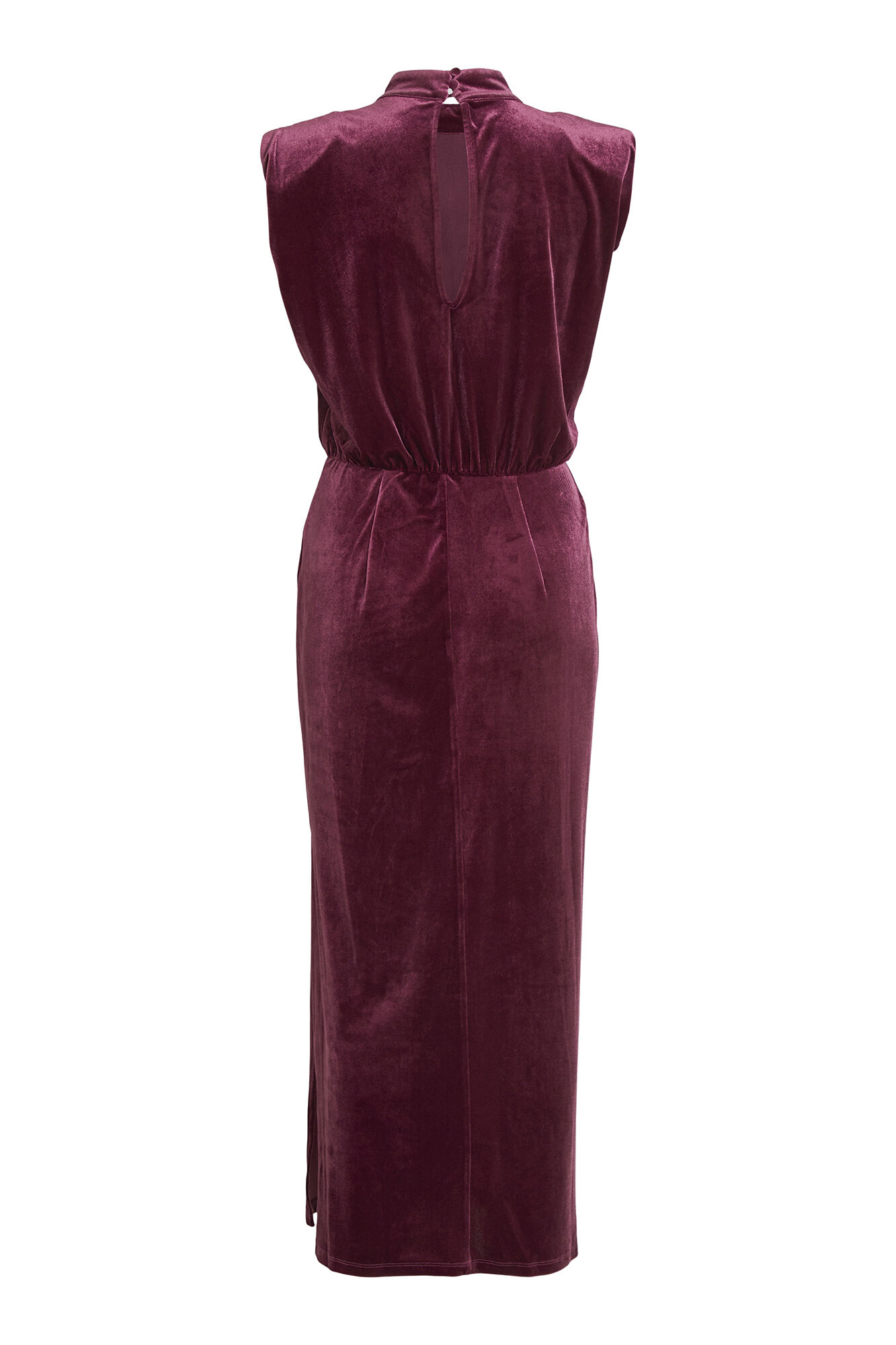 Vestido midi de veludo