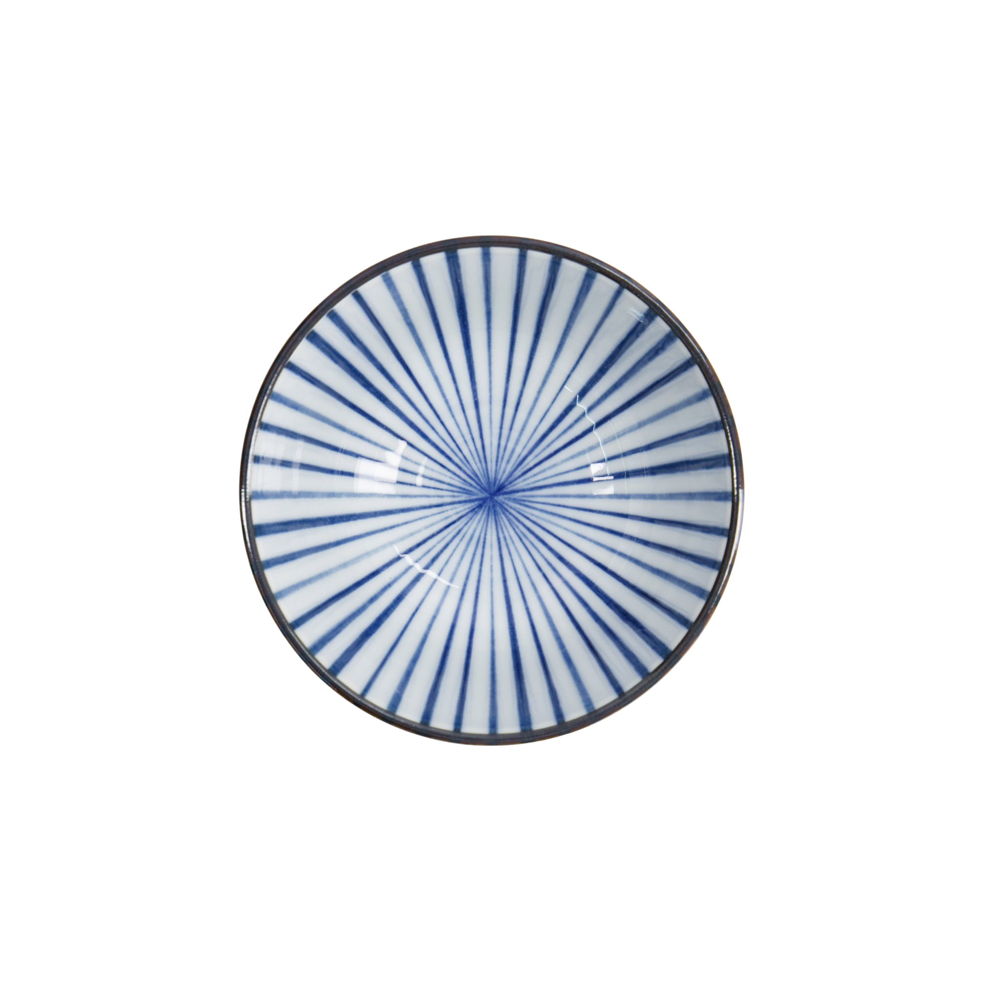 Tokyo Design Studio  Natsu Tokusa Rice skål, blå/hvid - Ø12 cm.
