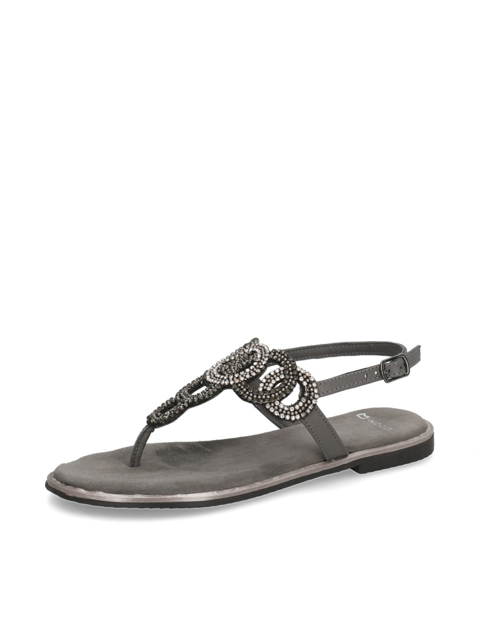 Veloursleder Sandale