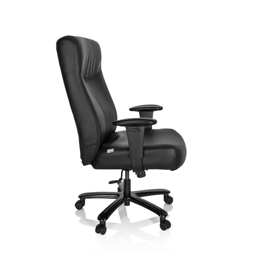 XXL Drehstuhl XXL EVEREST II Leder mit Armlehnen (höhenverstellbar) hjh OFFICE