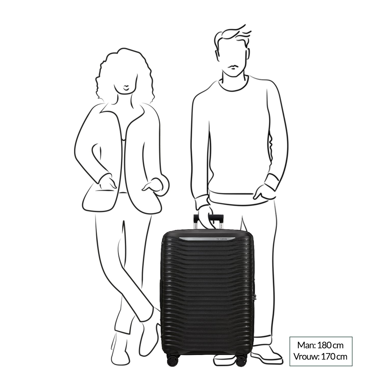 Samsonite Upscape Spinner 75 Expandable black