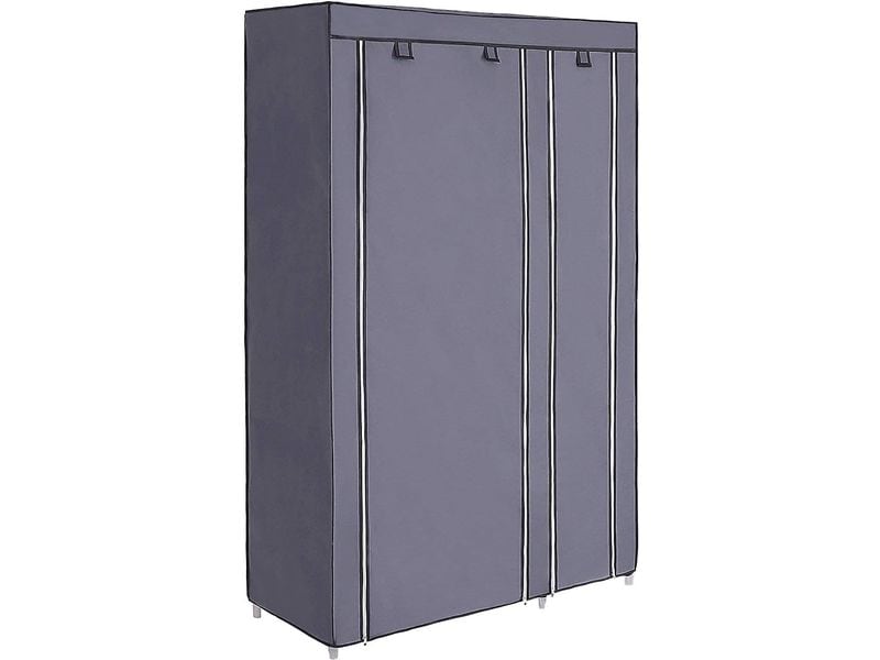Songmics Regal 110 cm x 175 cm, Grau Stoffschrank