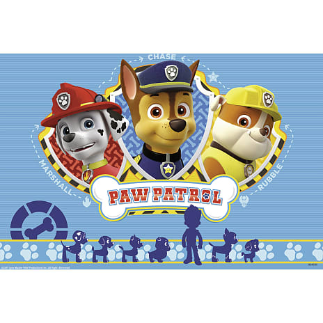 Ryder og Paw Patrol puslespil - 2x12 brikker