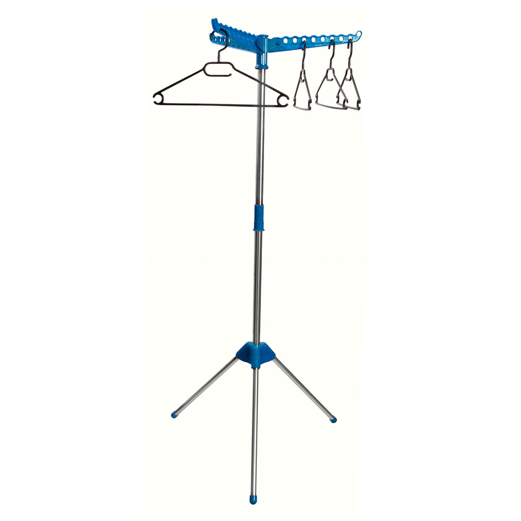 Étendoir porte cintres 24 emplacements inox H 124cm