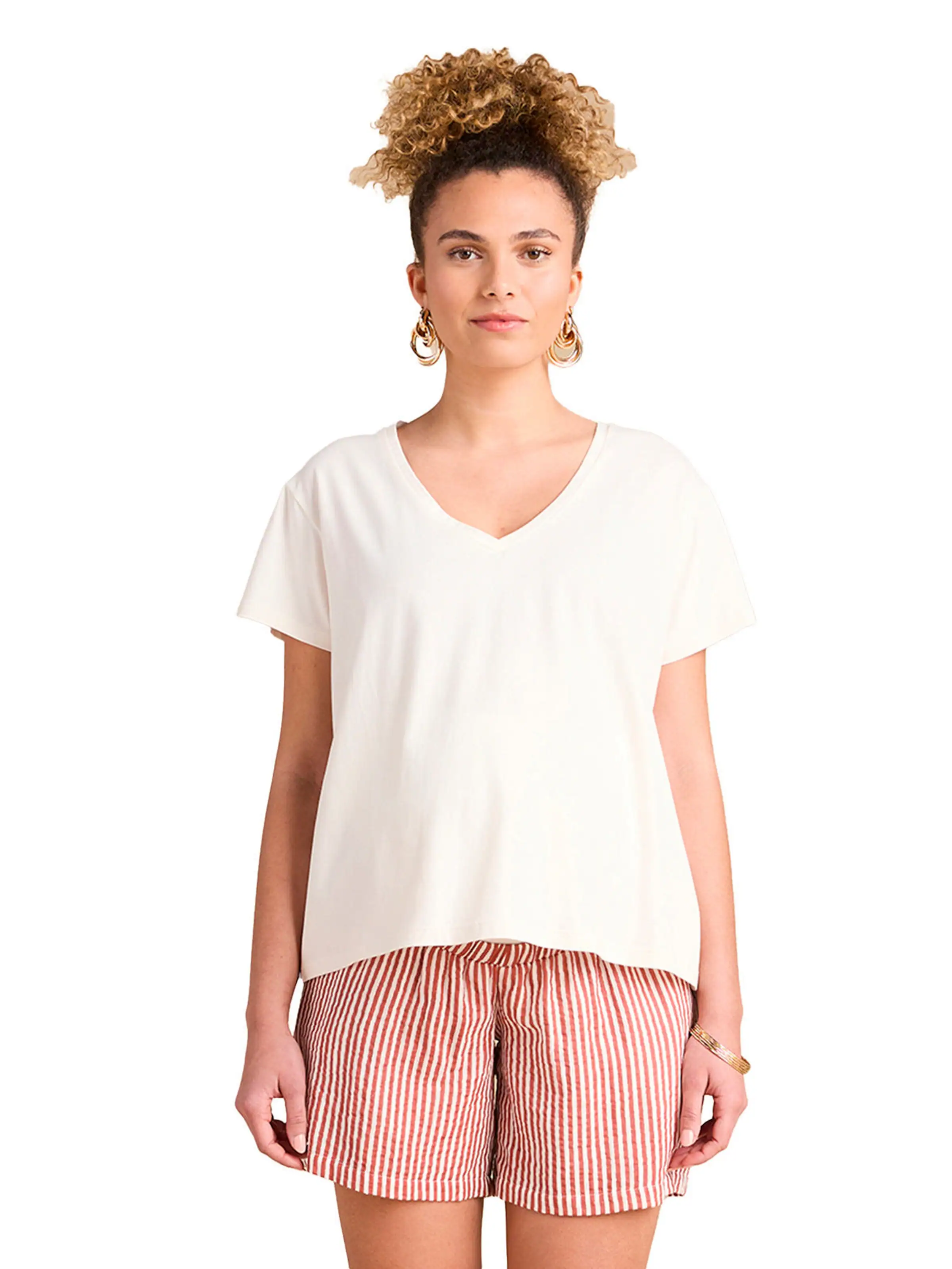 Envie de Fraise Bio-Kollektion: Umstands-Set mit 2 Hosen & 2 Oberteilen terrakotta