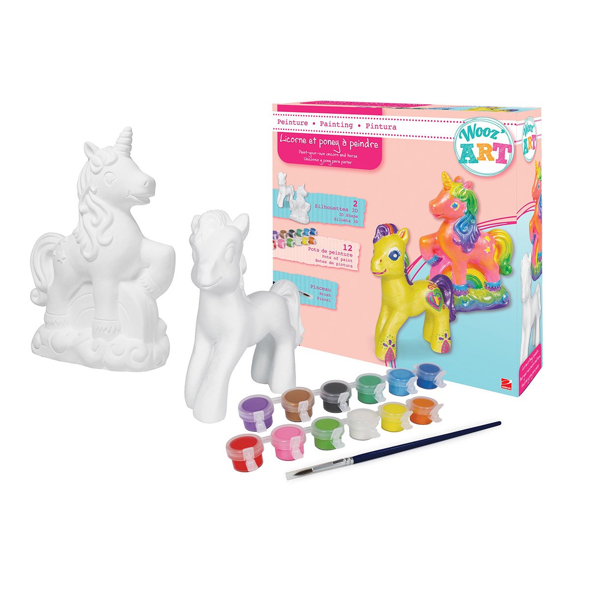 Licorne et poney à peindre