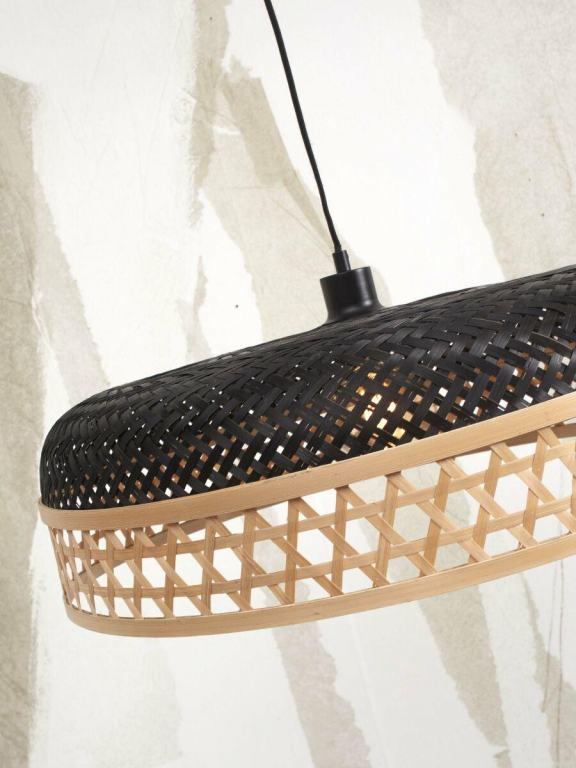 Good&Mojo Ubud hanglamp Ø60 zwart/naturel