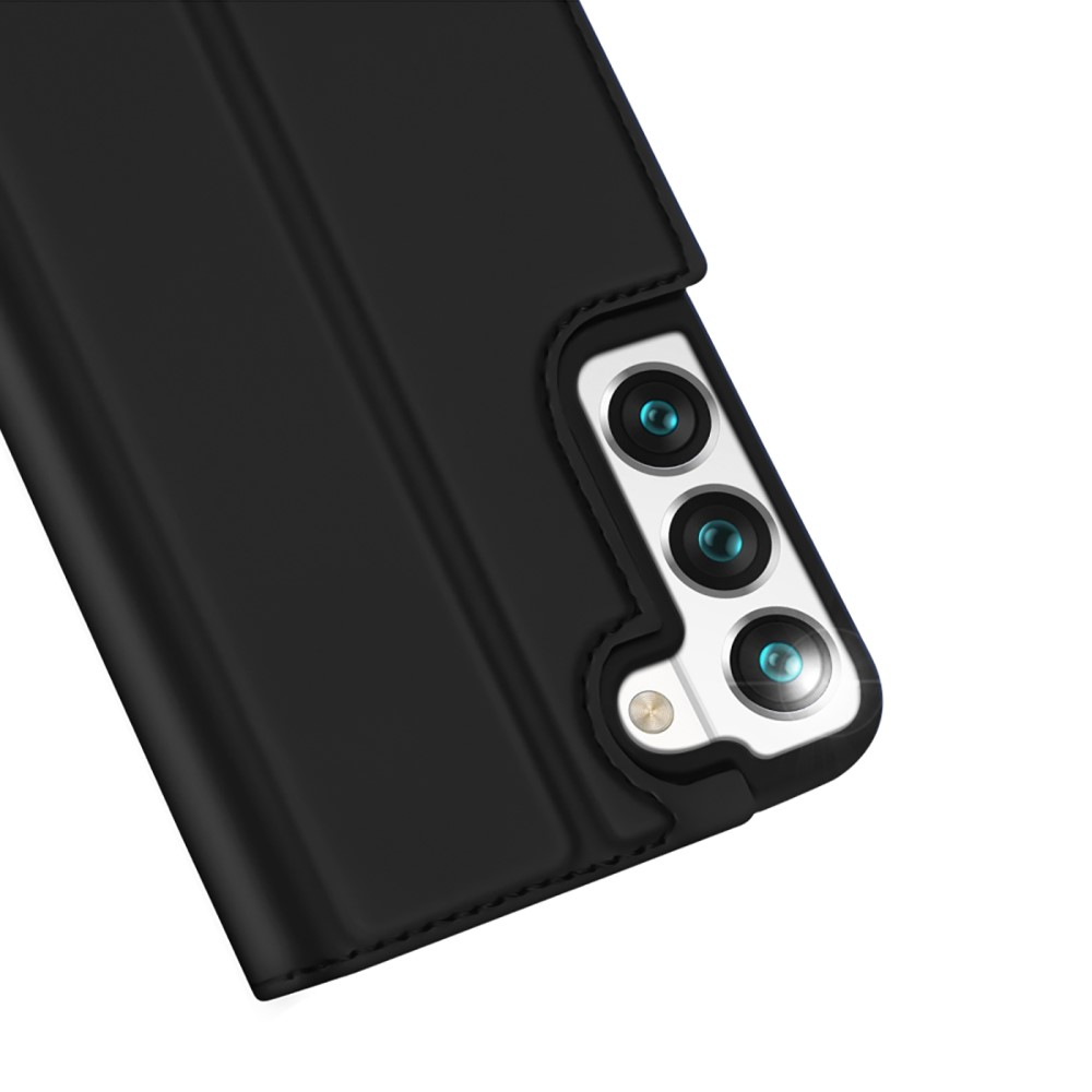 Samsung Galaxy S22 5G Flip Wallet Cover Leder Tasche - Schwarz