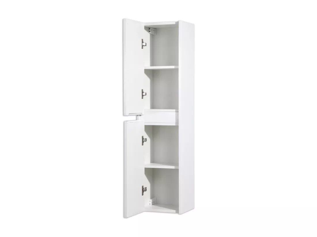 Colonne salle de bain 120 cm blanc laque Aquadoli