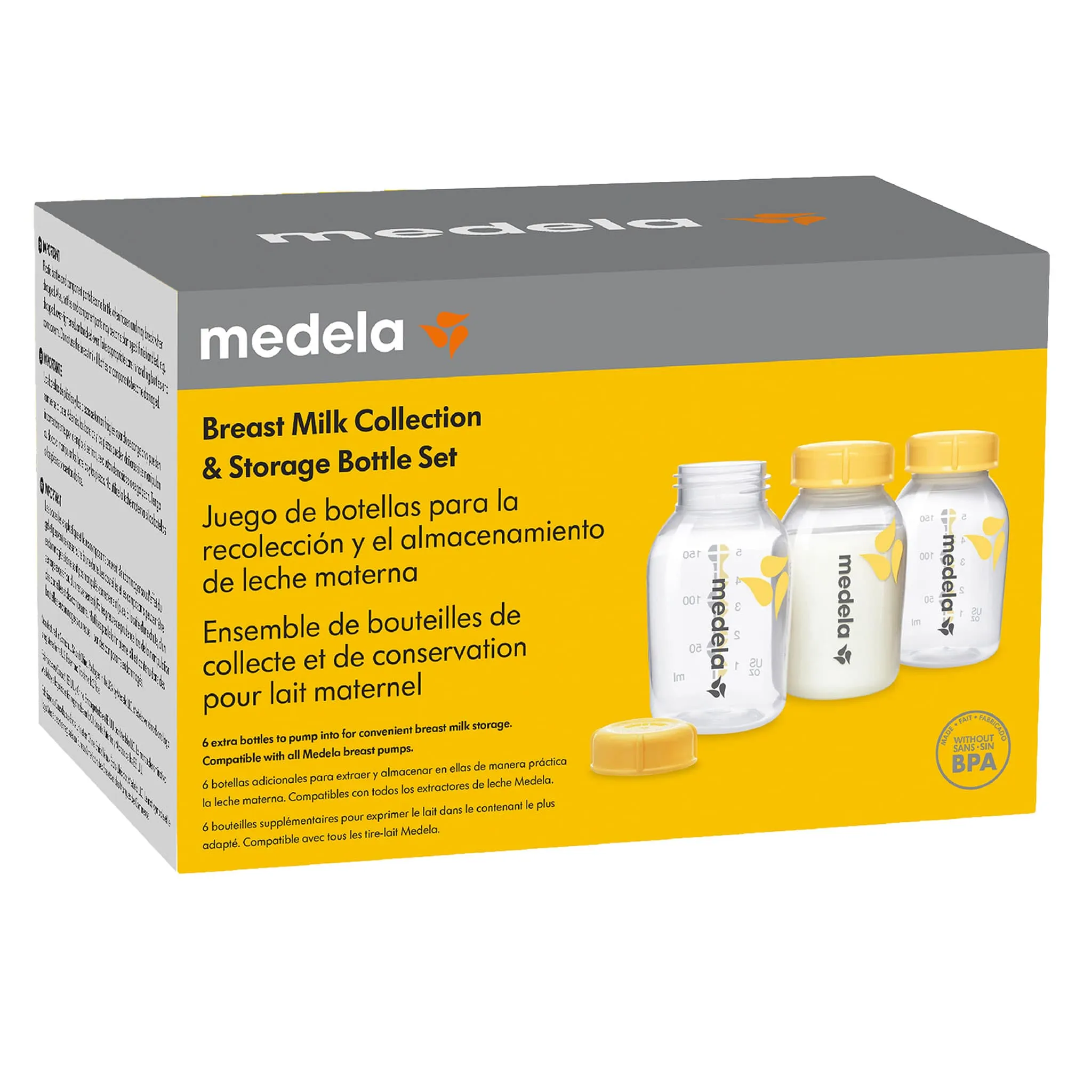 Medela Ensemble Bouteilles de Conservation pour Lait Maternel (6) - 150ml