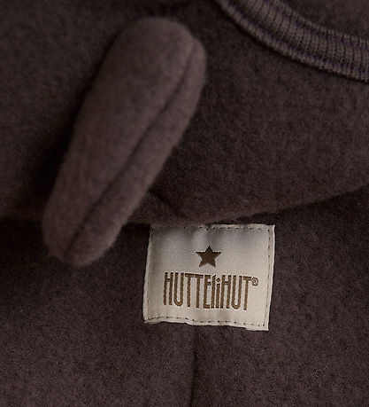 Huttelihut Køredragt - Uldfleece - Raisin m. ?rer