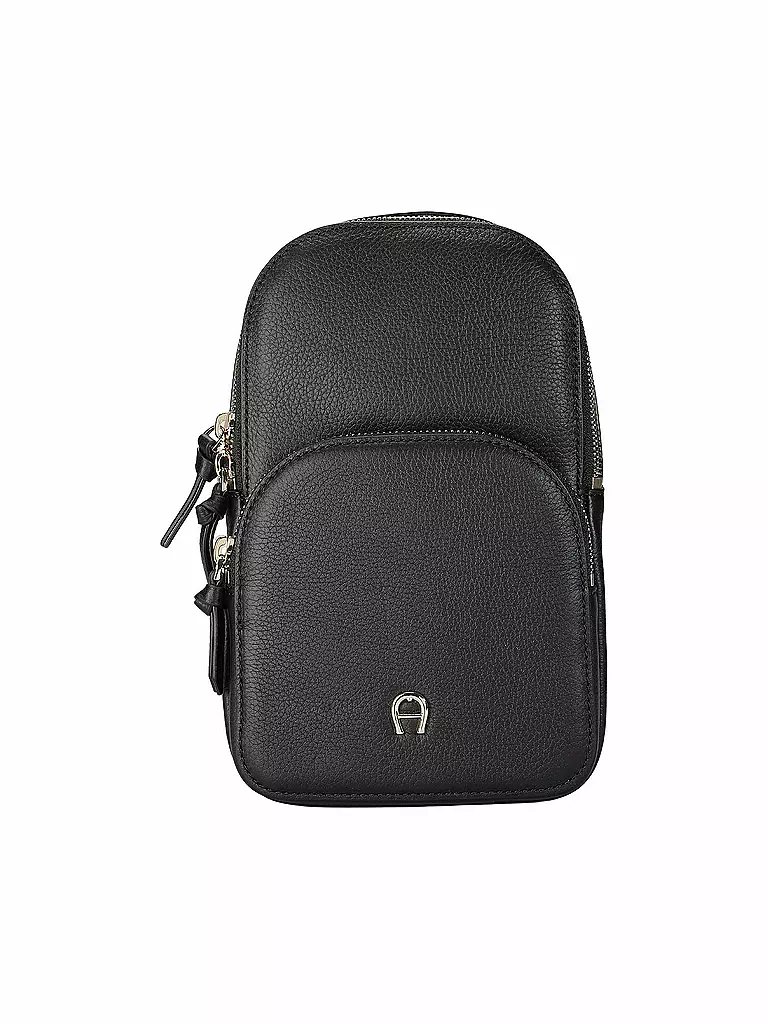 AIGNER Ledertasche - Umhängetasche ZITA SLING CROSSBODY schwarz