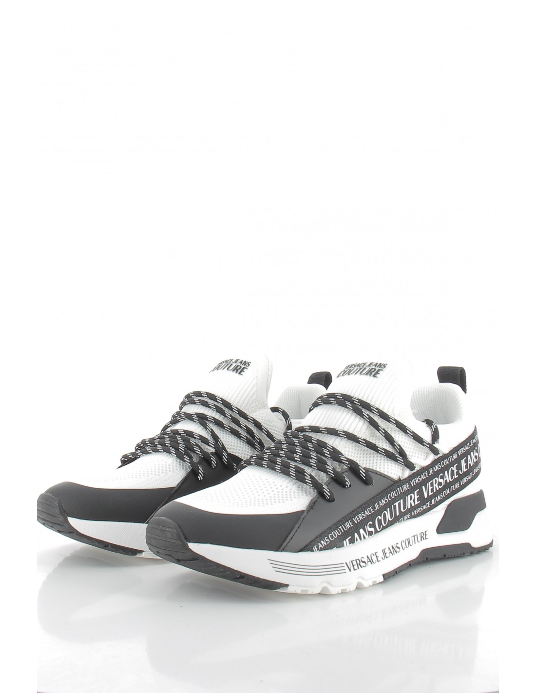 versace Sneakers Homme dynamic Noir/Blanc