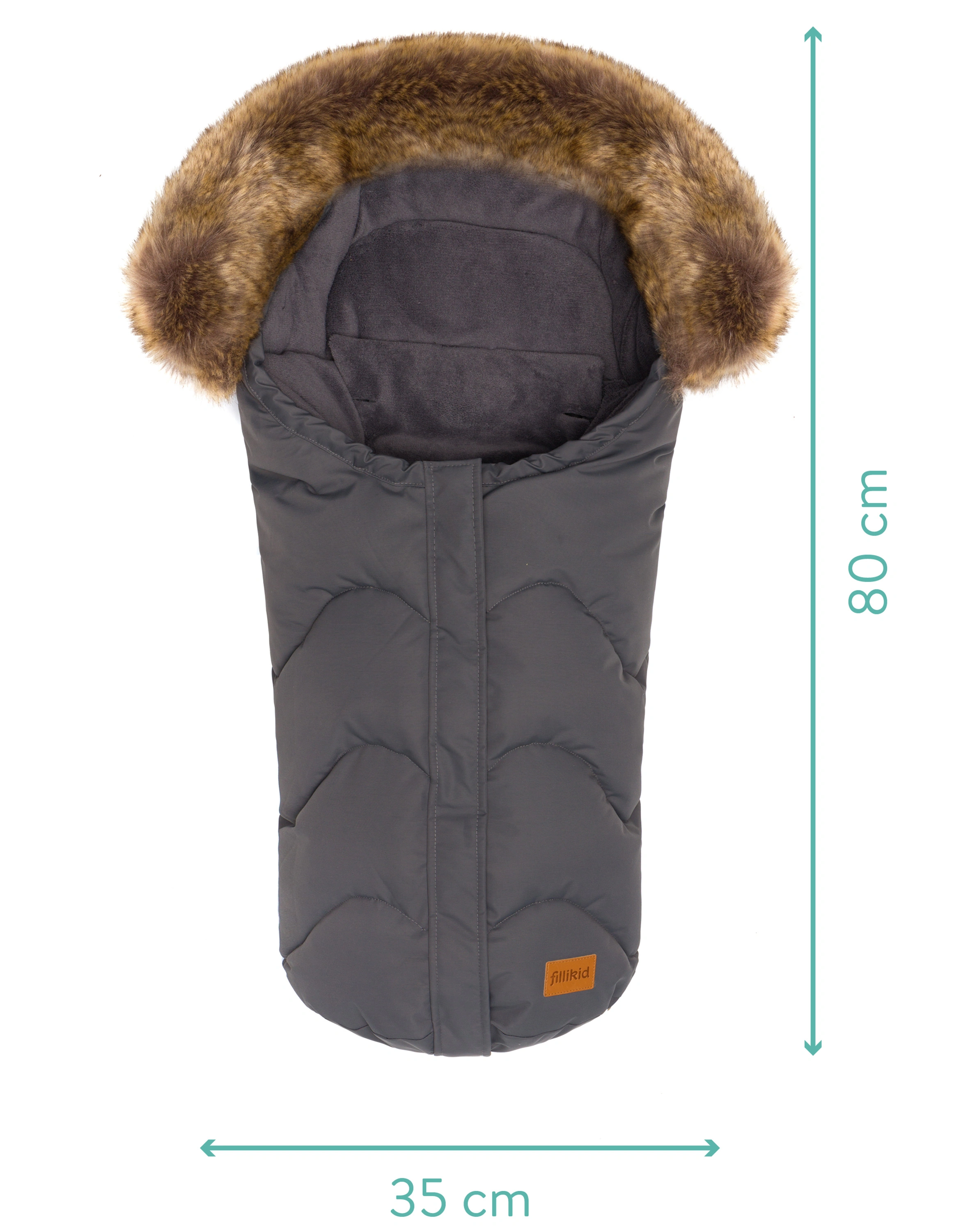 Winterfußsack LHOTSE in grau