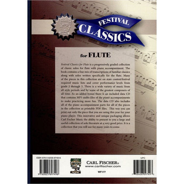 Carl Fischer Festival Classics voor dwarsfluit