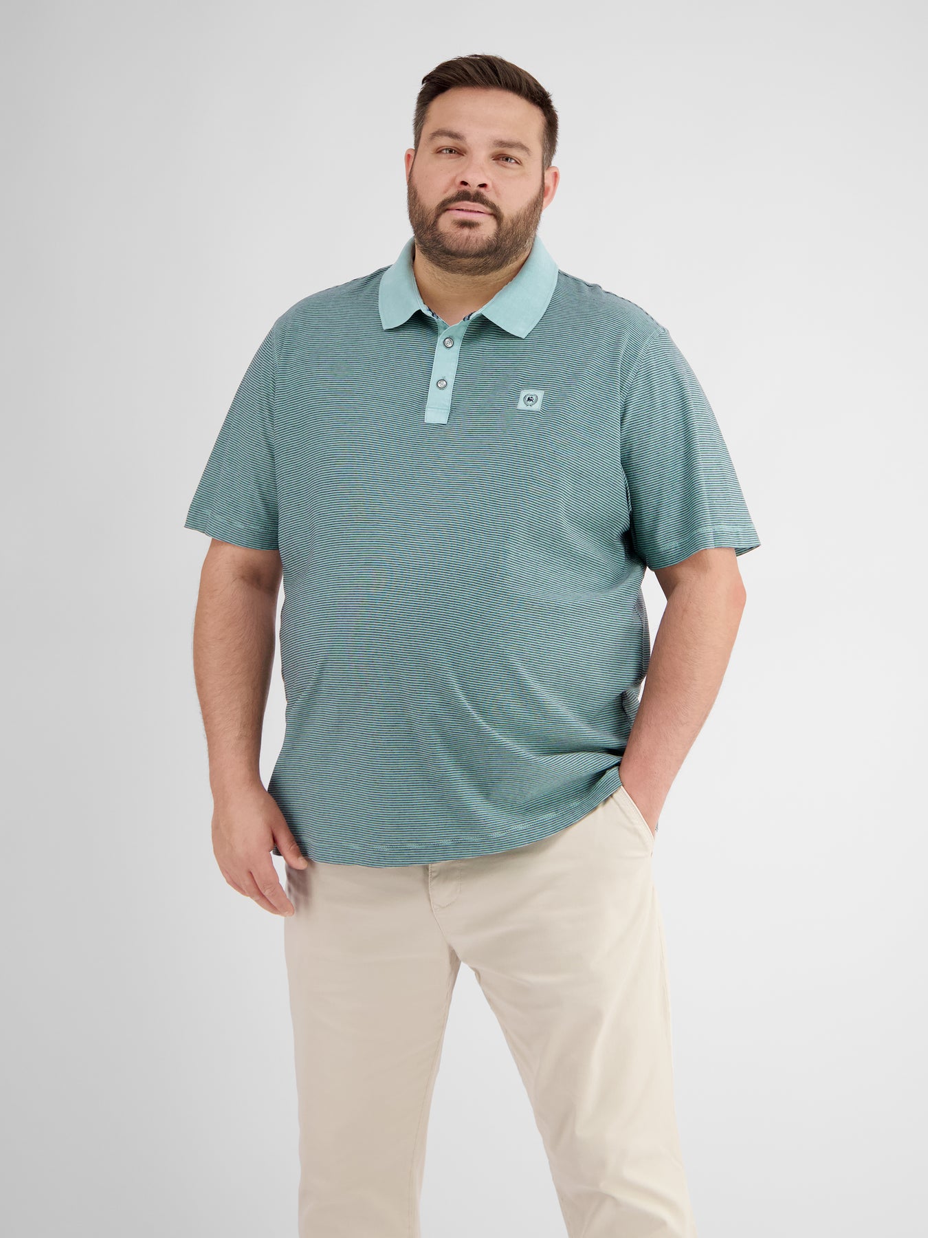 Poloshirt mit Finelinerstreifen